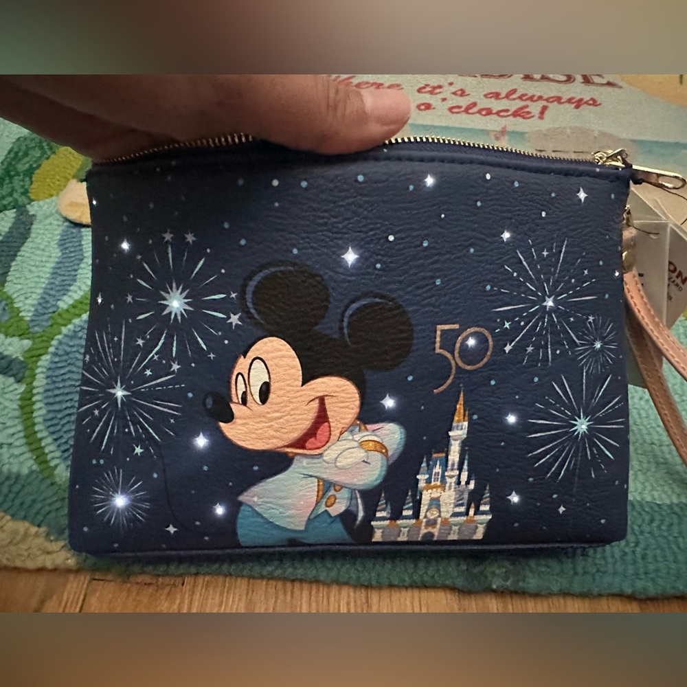 NWT WDW 50th Anniversary Light Up Wristlet